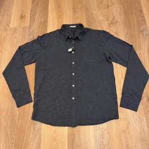 NWT GoodMan Brand Cotton Textured Button Up Men’s Large Nordstrom Classic Luxury